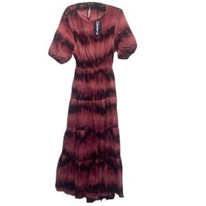 anthropology dress tie dye open back Y2K